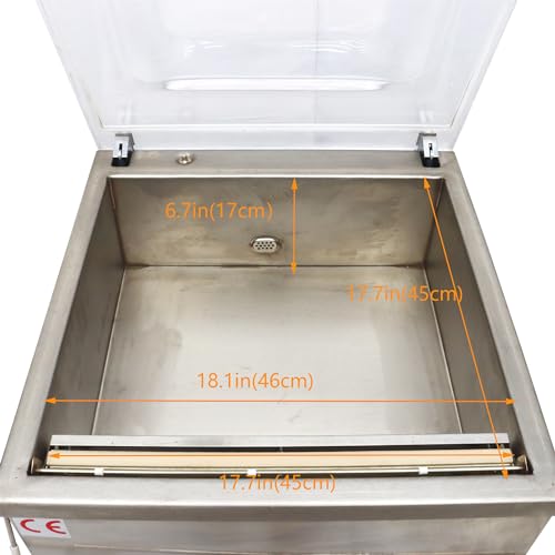 WYDDDARY Heavy Duty Vacuum Sealer 110V Stainless Steel 900W 17.7inch Sealing Length