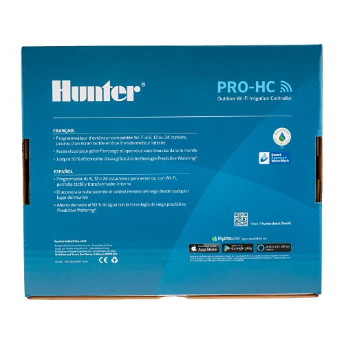 Hunter Hydrawise Pro-HC 24-Station Outdoor Wi-Fi Irrigation Controller White