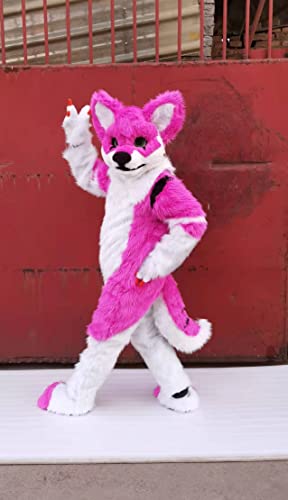 FurryWu Studio Pink Rose Husky Fursuit Fullsuit Costume