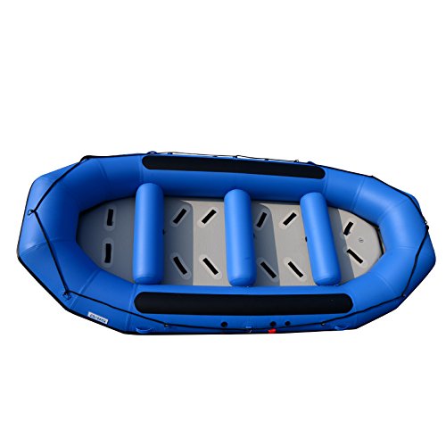 BRIS 1.2mm PVC 15ft Inflatable Blue Water River Raft