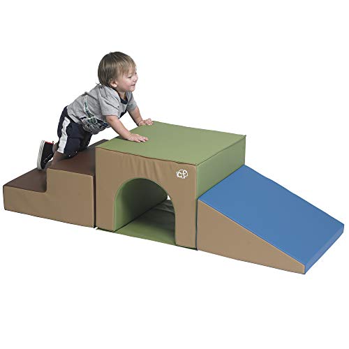 Children's Factory 3 Piece Over and Under Tunnel Climber Woodland