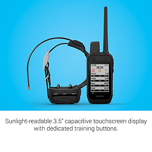 Garmin Alpha 200 Handheld Dog Device with TT15, Sunlight-readable 3.5" Touchscreen Black