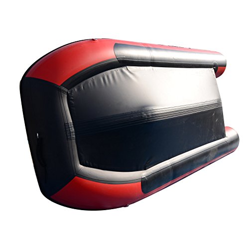 BRIS 12ft Inflatable Boat Red with Black