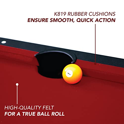 Hathaway Spartan 6-ft Pool Table with Table Tennis Top Black