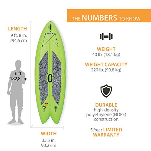 Lifetime Freestyle Paddleboard 9 Feet 8 Inch Lime Green