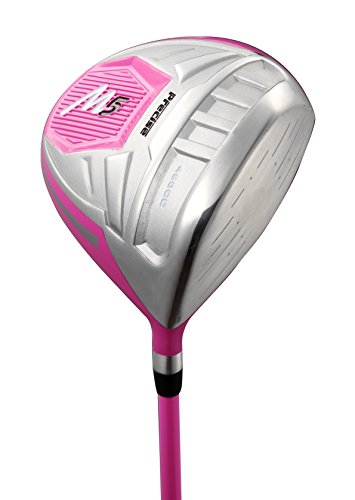 PRECISE Ladies Pink Right Handed M5 Golf Club Set, Includes: Driver, Wood, Hybrid, Irons, Putter, Pink