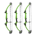 GENESIS Archery Original Adjustable Right-Handed Compound Bow Green (3 Pack)