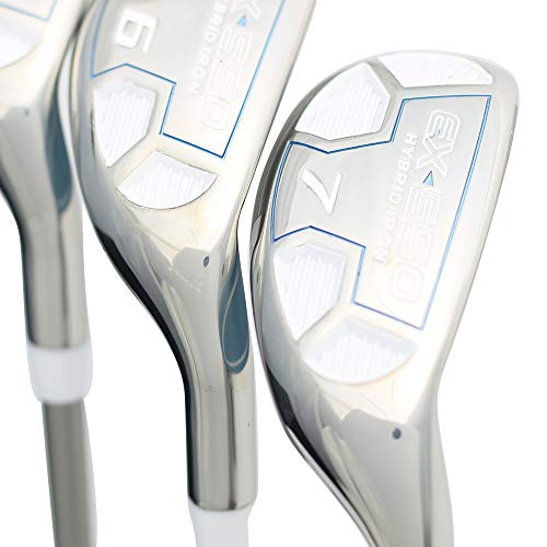 PowerBilt Petite Lady's Golf EX-550 Hybrid Iron Set #4-7 - Lady Flex Right Handed