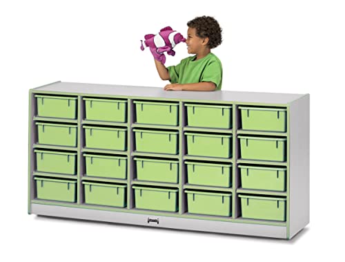 Jonti-Craft Rainbow Accents 20 Tub Mobile Storage Key Lime