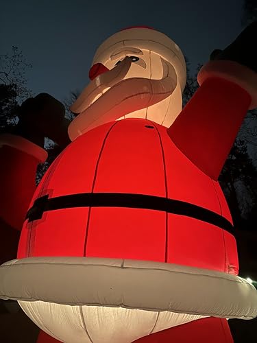 OZIS Giant 26Ft Inflatable Santa Claus with Bag Red