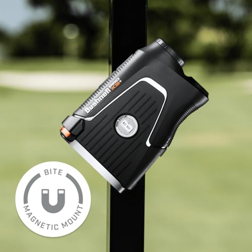 PlayBetter Bushnell Golf Pro X3+ Plus Golf Laser Rangefinder Bundle - Slope-Switch, Dual Display, PinSeeker with Visual JOLT, Accurate Readings - Includes PlayBetter Microfiber Towel & Extra Battery Rangefinder Bundle