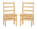 Jonti-Craft Instructor's Ladderback Chair 12" Height Pair Beige