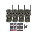 Stealth Cam 36MP Fusion Max Cellular Trail Camera 2-Pack with 4-in-1 Card Reader and 32GB SDHC Memory Card Bundle