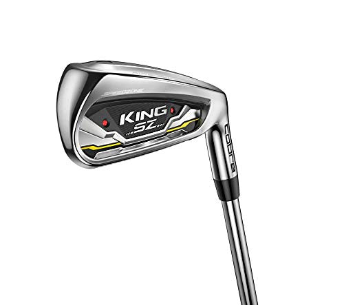 Cobra Golf 2020 Speedzone Iron Set Men's Right Hand KBS Tour 90 Stiff Flex 5-GW Chrome-Black-Yellow