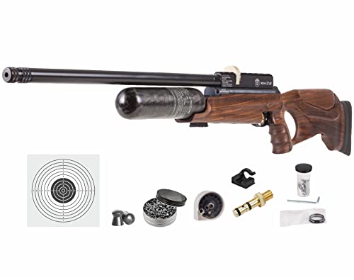 Wearable4U Hatsan NeutronStar .22 Cal PCP Air Rifle Bundle with 250 Pellets and 100 Paper Targets