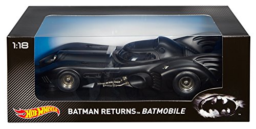 Hot Wheels Collector Batman Returns Batmobile Die-cast Vehicle 1:18 Scale Multi-colored