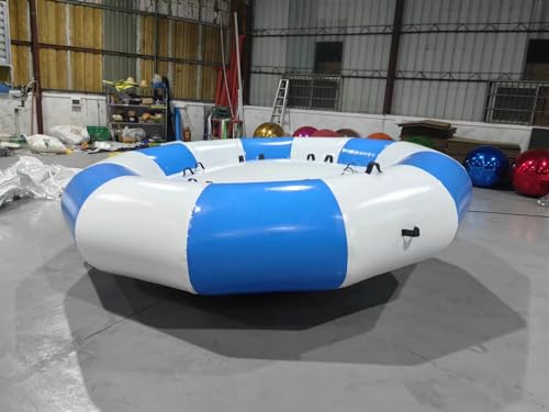 Alessia Cara Inflatable Disco Boat Inflatable UFO Boat 6 Seats Blue and White