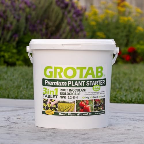 Envelor GROTAB 3-in-1 Plant Food Tablets 1500 Tabs Natural Fertilizer for Indoor Outdoor Plants