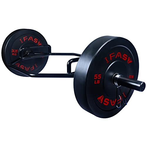 IFAST Hex Bar Weights Set Trap Bar Olympic Bumper Weight Plates Black