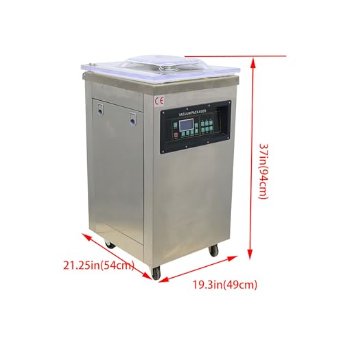 BREVELTION Stainless Steel Vacuum Packaging Machine 110V 900W Silver