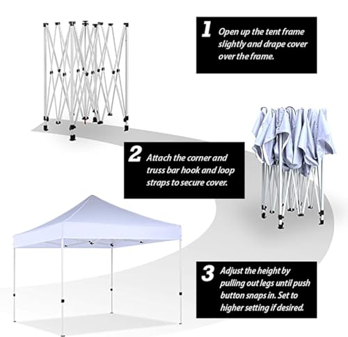 King Canopy Athena 10x20 Instant Pop-Up Canopy White