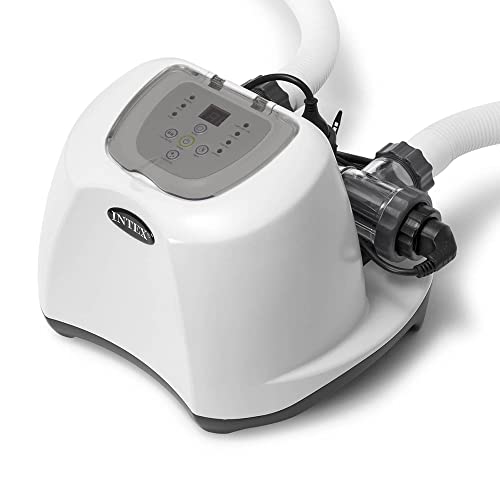 Intex Sand Filter Pump with Saltwater System Maintenance Set Black