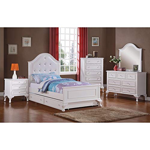 Picket House Furnishings Jenna 3 Piece Twin Kids Bedroom Set White