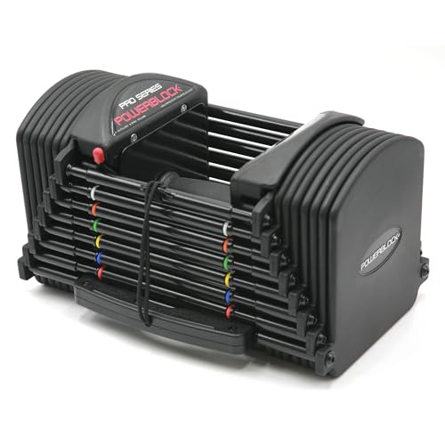 POWERBLOCK Pro 50 Adjustable Dumbbells Black