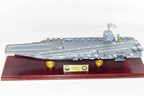 Squadron Nostalgia LLC USS Gerald R Ford CVN-78 Ford Class Carrier Scale Model Mahogany 24 Inch Navy