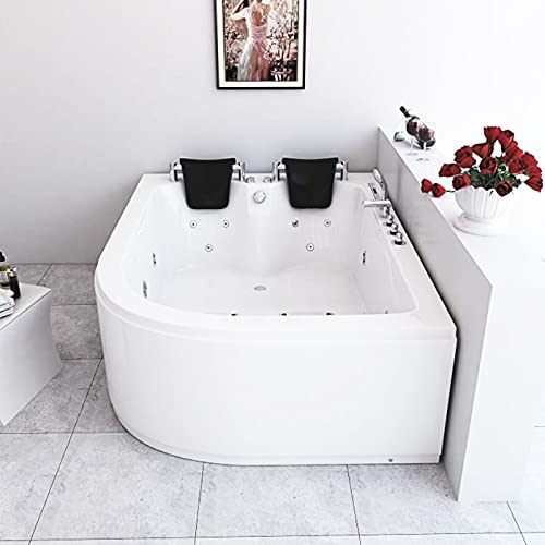 SIMBASHOPPING USA Whirlpool Bathtub Hot Tub Massage Double Pump 2 Persons VERONA with Heater