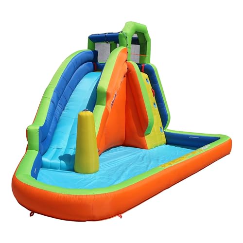 BANZAI Gushing Geyser Inflatable Water Park Multicolor