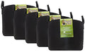 SMART POT 15 Gallon Soft Sided Fabric Garden Planter Pots, 50 Count Black