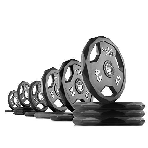 XMark Black Diamond 345 lb Set Olympic Weight Plates