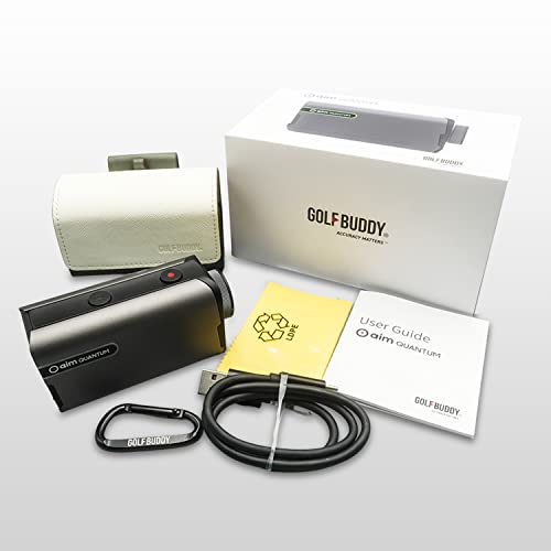 Golf Buddy Aim Quantum Golf Laser Rangefinder Grey and Black