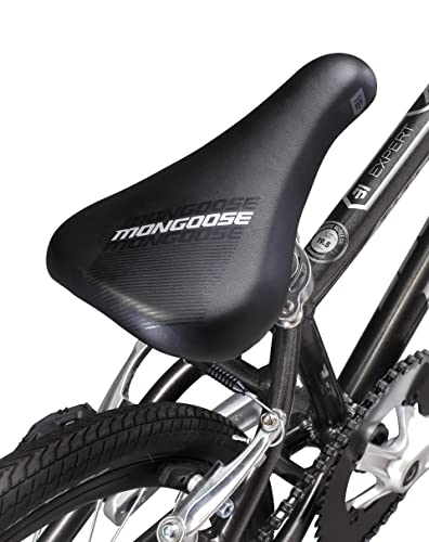 Mongoose Title Expert BMX Race Bike 20-inch Wheels Lightweight Tectonic T1 Aluminum Frame Black