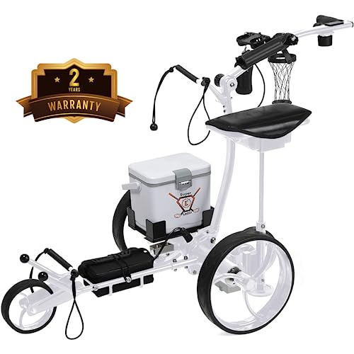Super E Caddy The Pro Electric Golf Cart White