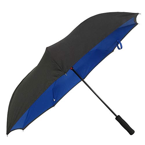 RainWorthy 46 Inch Inverted Umbrella Black (Case of 30)