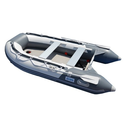 BRIS 9.8 ft Inflatable Boat Dinghy Yacht Tender Raft Gray with White