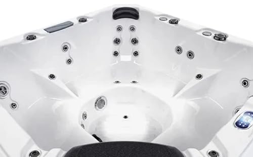 Luxuria Spas Aspen 7-Person 43-Jet Hot Tub Homemade White/Coffee