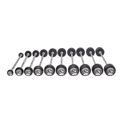 Bells of Steel Fixed Straight Barbell Set 20-110 lbs with Stand