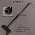 Marine Carpeting Terrova/Ultrex 112lb 36V 60" Trolling Motor Replacement Shaft Black