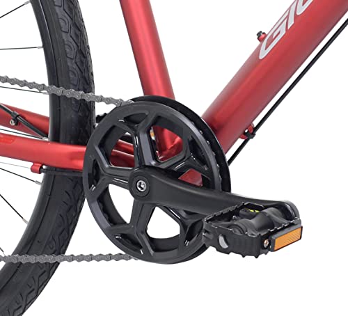 Giordano H2 Men's Hybrid Bicycle Red