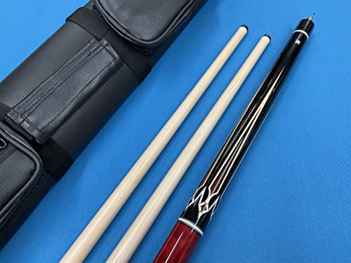 Generic Carom Cue Adam Sendai with 2 Shafts & Case for 3 Cushion Billiards