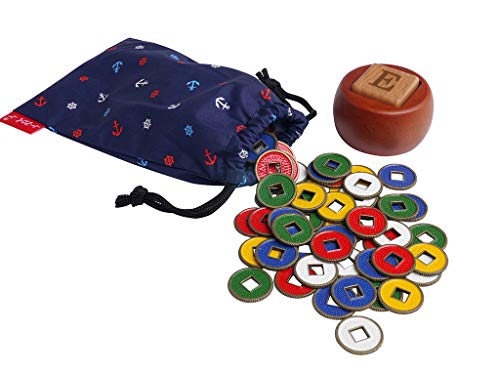 Linda Li American Mahjong Set Butterfly Series Blue Nautical Bag