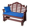 A & L Furniture Co. Marlboro Recycled Plastic 5ft Glider Chair Al Tudor Brown