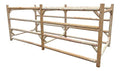 Log Kayak Rack 24-Kayak or Multiple Canoe and Kayak Storage Rack Natural