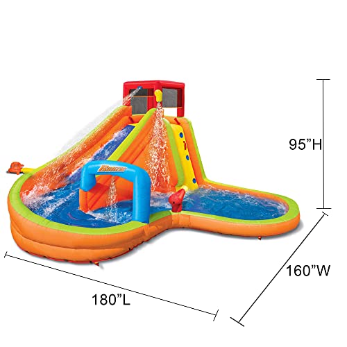 BANZAI Fun Express Lazy River Inflatable Water Park Multicolor