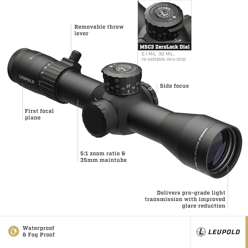 Leupold Mark 5HD 3.6-18x44 M5C3 FFP PR2-Mil Riflescope Matte Finish