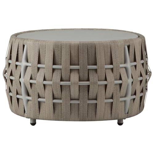 Home Square 2-Piece Outdoor Loveseat and Coffee Table Set Gray