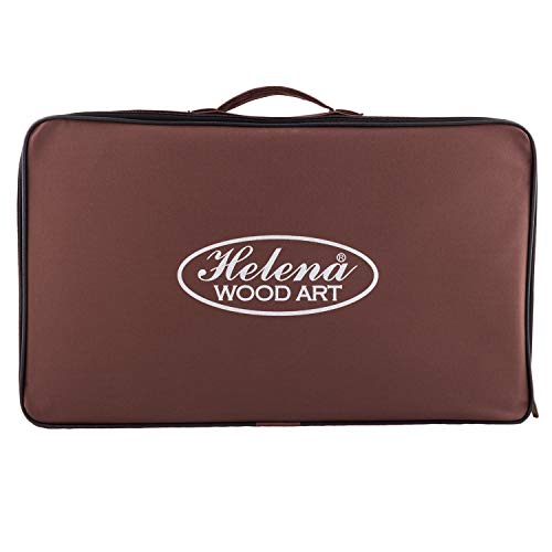 Helena Wood Art Asia Backgammon Set with Number Counter Rosewood